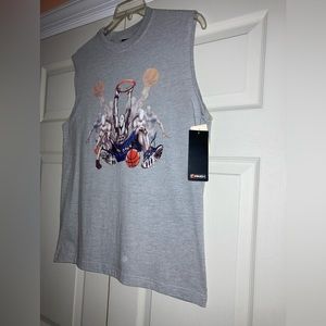 AND1 Vintage Youth Boys Lg 14-16 Basketball Tank Shirt 90/10 Cotton/Polyester